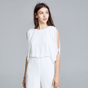 Halston Heritage Cold Shoulder Pantsuit Size 0